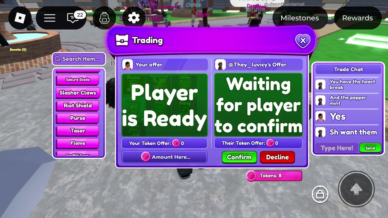 I was scammed in baddies by these two girlllsss!!!(scammers must be stopped!)Roblox