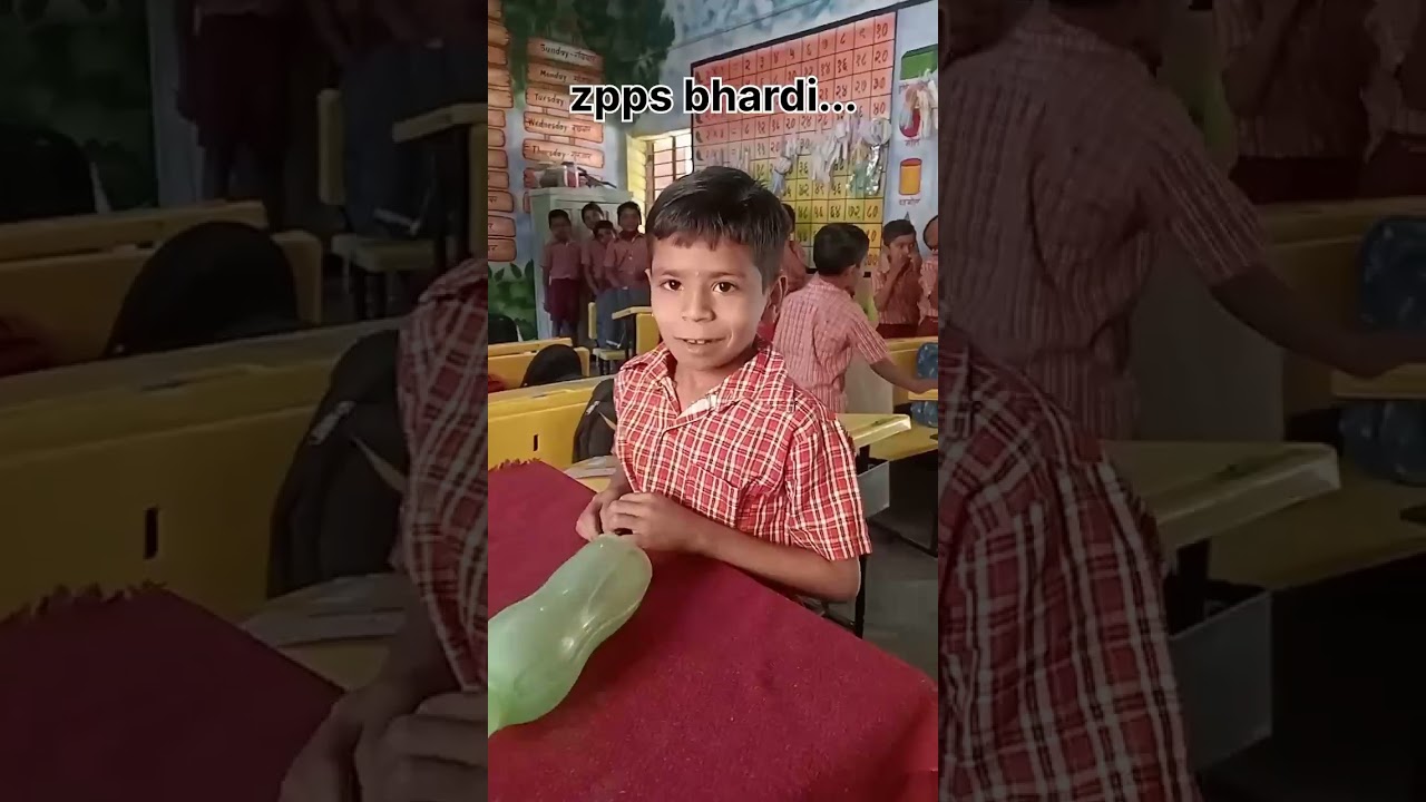 मजेशीर खेळ #नाक आणि वरच्या ओठाच्या साहाय्याने पेन बॉटल मध्ये टाकणे #zpps