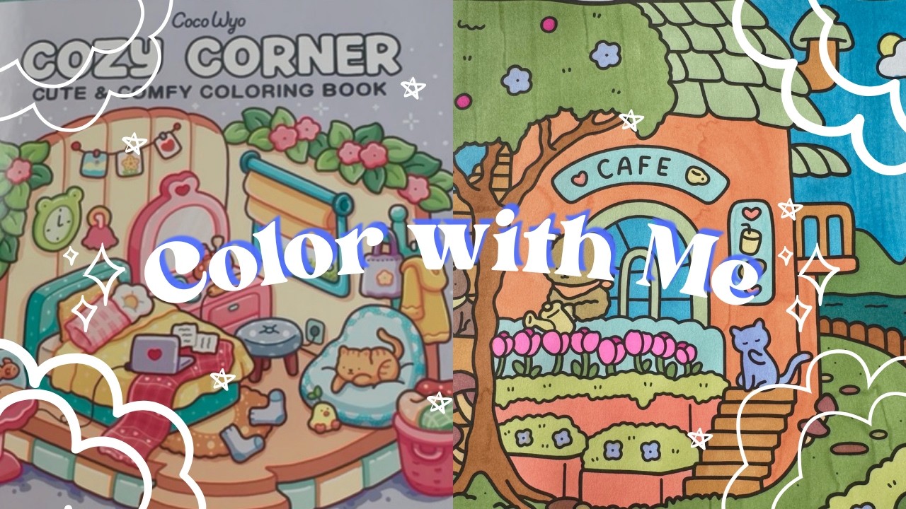 Color with Me | Cozy Lake Cafe | Coco Wyo Cozy Corner 🌼