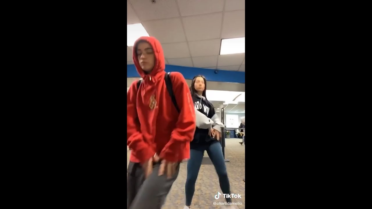 Charli and Dixie Dancing Madly on the Airport Tiktok 🤣🤣