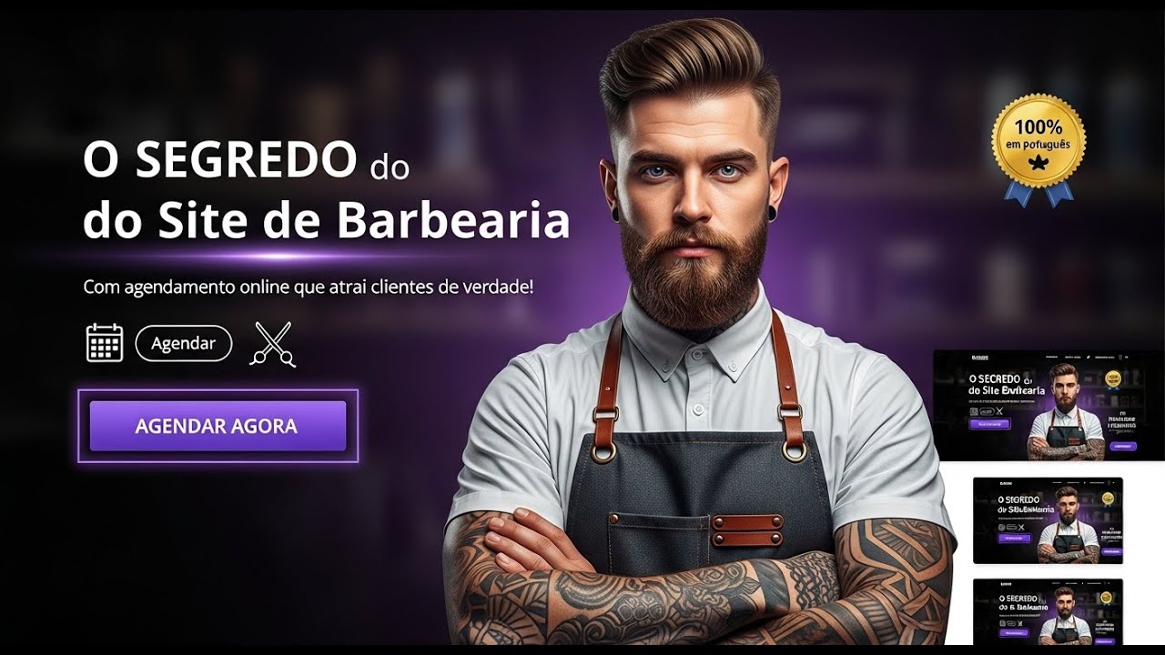Aprenda a criar um site de barbearia agendamento online com IA e base44 - parte 1