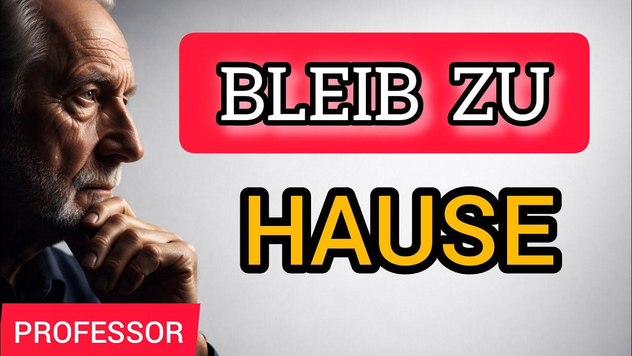 Warum Zuhausebleiben Das Beste Ist, Was Du Tun Kannst | Professor 