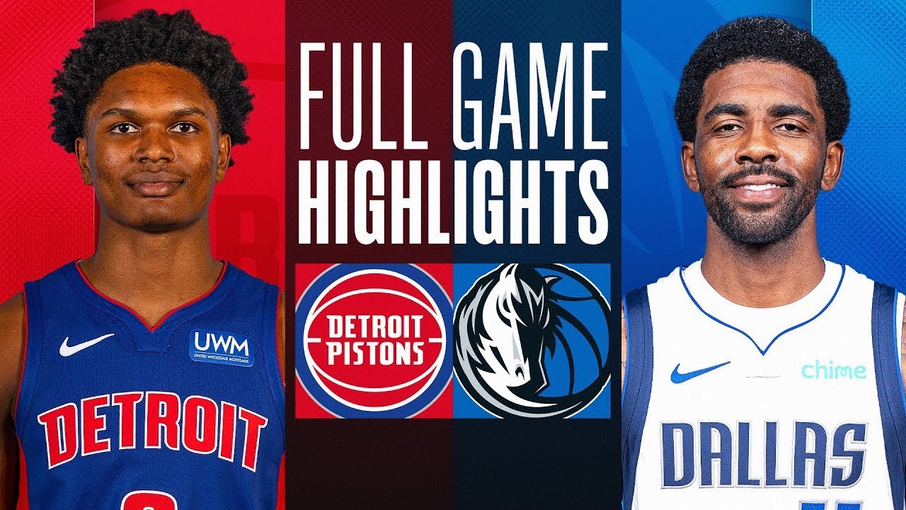 Detroit Pistons vs. Dallas Mavericks Full Game Highlights | Oct 20 | 2023 NBA Preseason