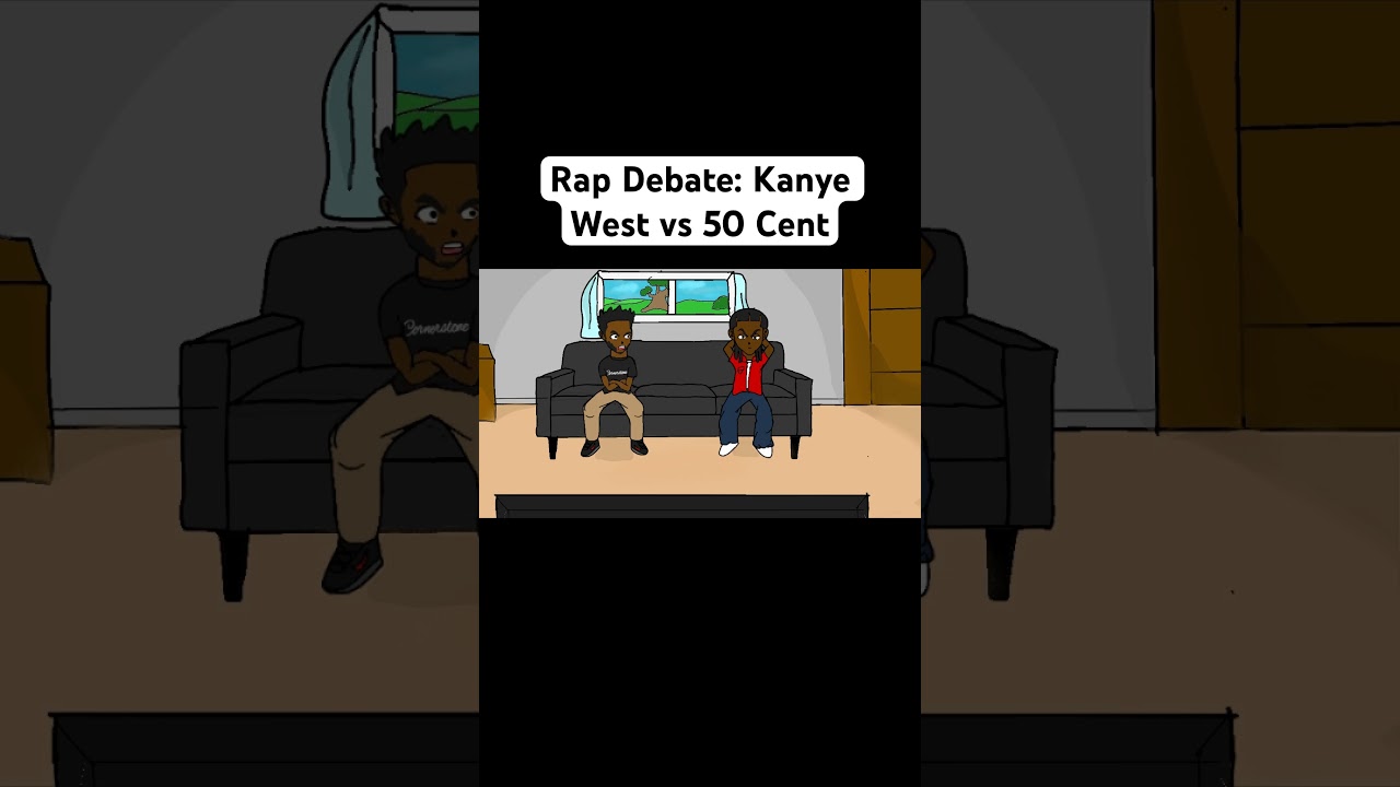 Rap Debate: Kanye West vs 50 Cent #shorts #rap #hiphop #kanyewest