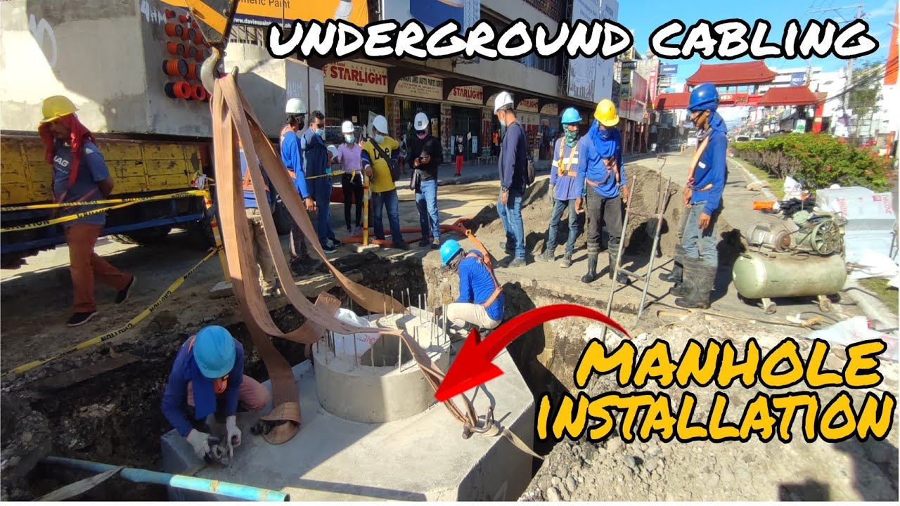 Underground Cabling Project,Ramon Magsaysay Avenue Davao,|Philippines Manhole Installation
