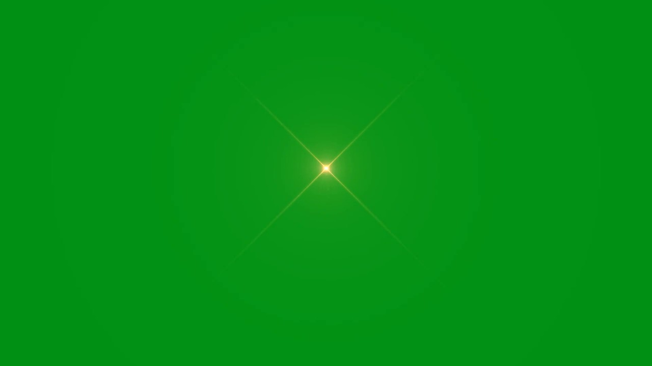Stars blinking effects green screen