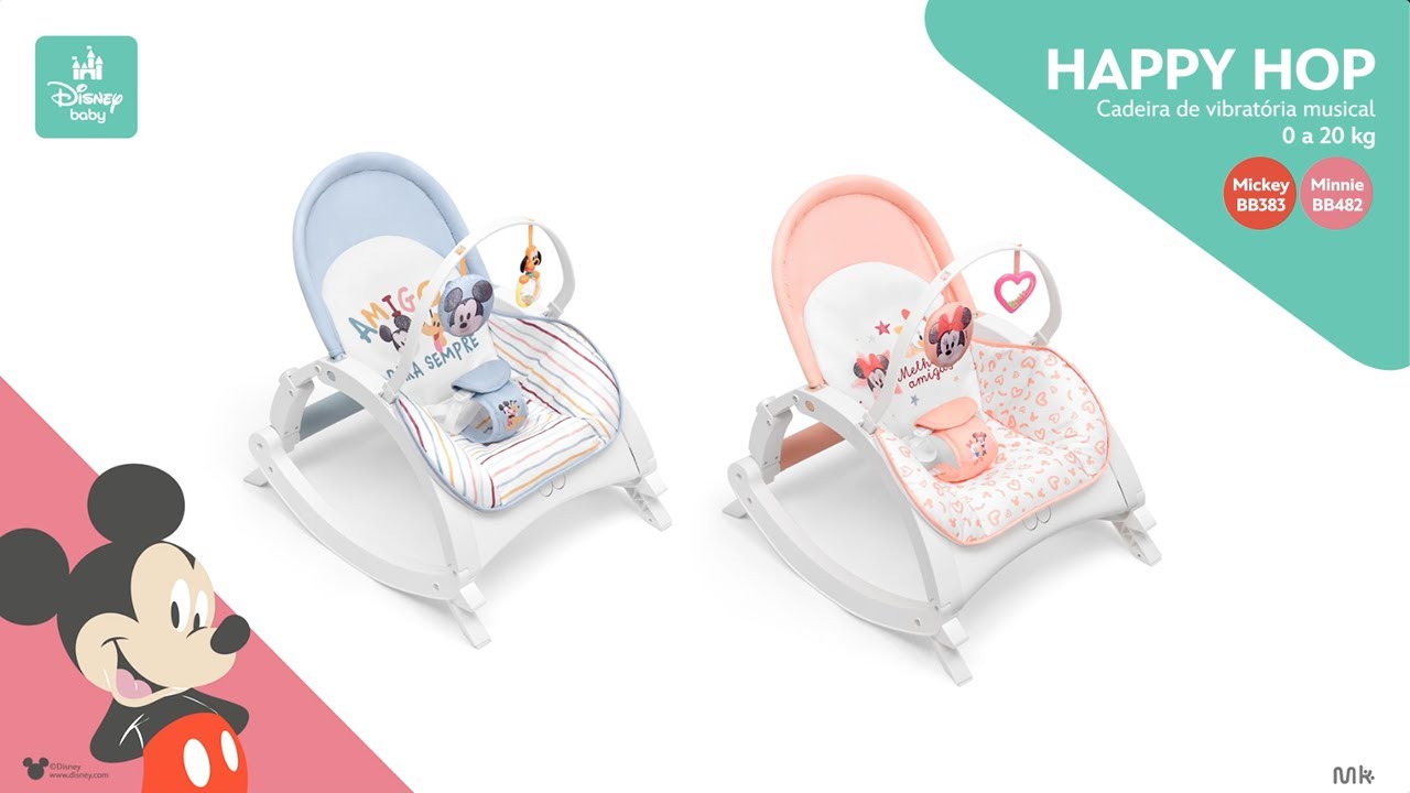 Cadeira Vibratória Musical Happy Hop | Disney Baby