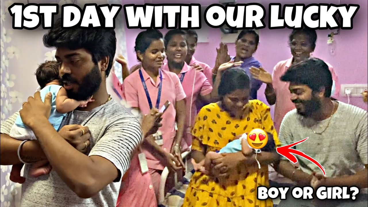 Revealing Our Baby's Real Gender | Holding our new born For the First Time | Allu Loves Priya
