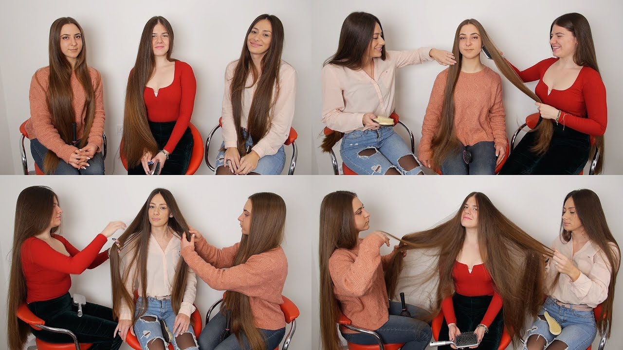 Hair2U - Suzana, Helena, and Nina Cooperative Hair Brushing