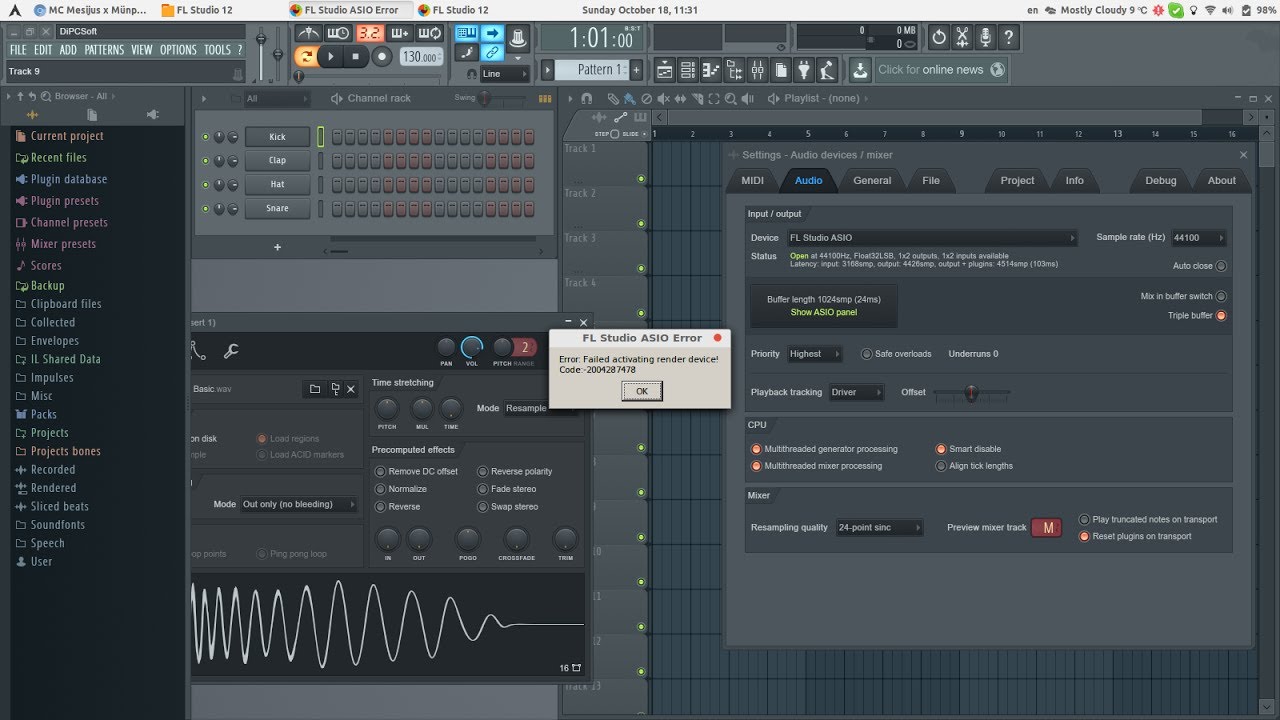 FL STUDIO AUSIO4ALL PROBLEM SOLVED