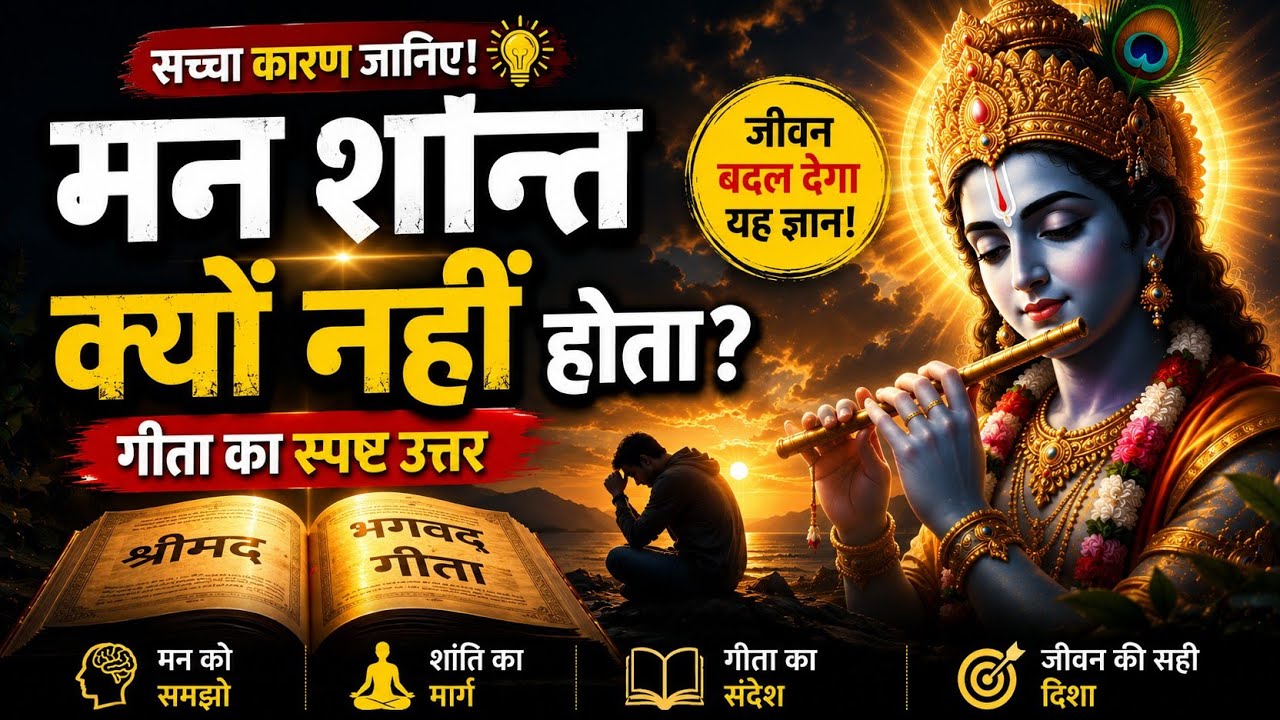 मन अशांत क्यों रहता है? | गीता का स्पष्ट उत्तर