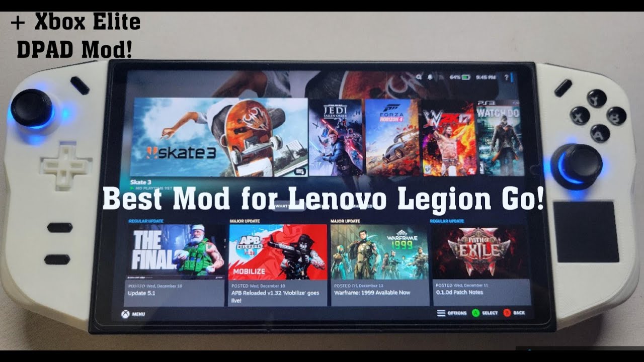 Lenovo Legion Go 3D Printed Controller Grip Mod Guide | Controller Teardown and Reassembly