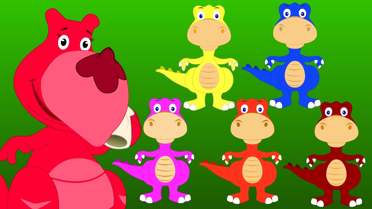 Five Little Dinosaurs | Five Little Series | Original Nursery Rhyme
