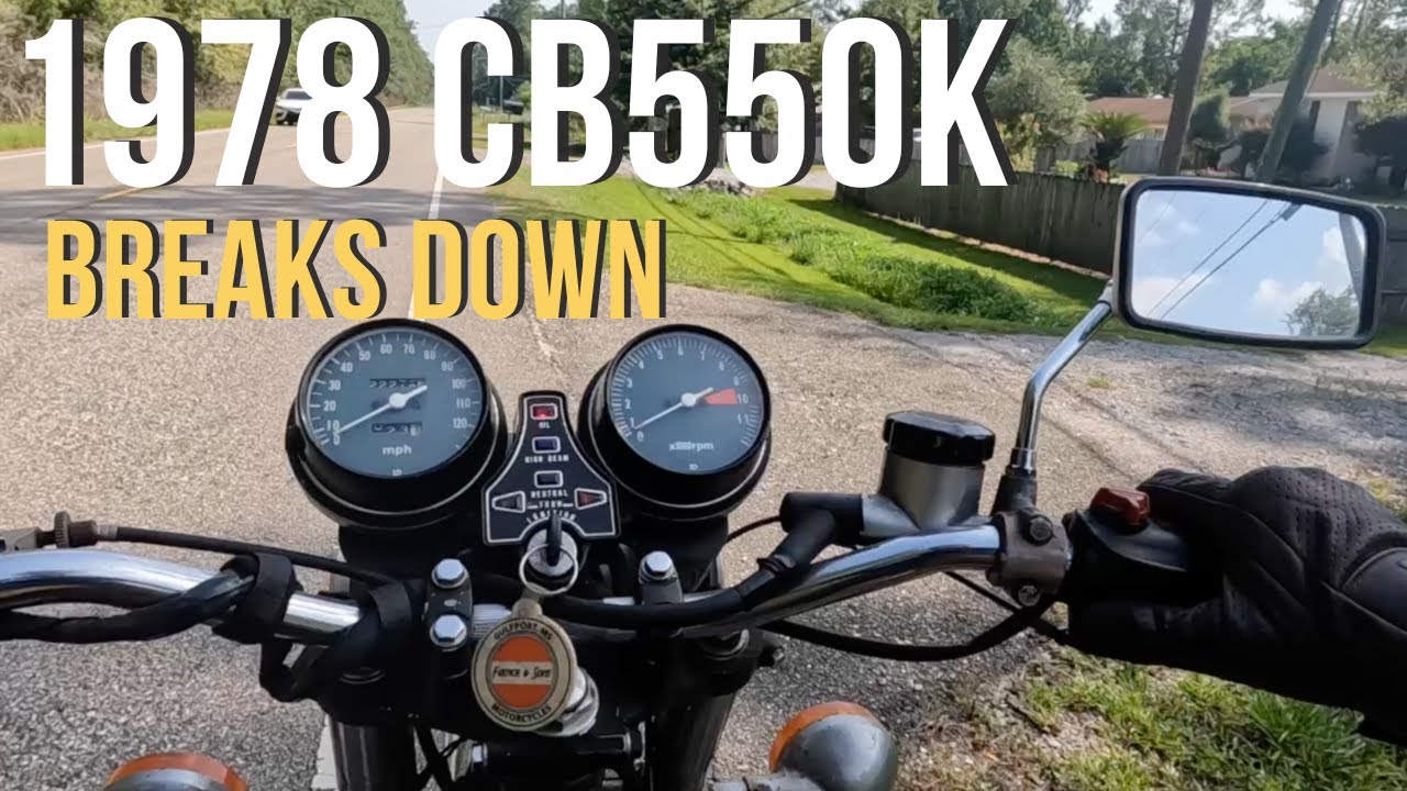 Honda CB550K 1978 года сломалась при первой же поездке за несколько месяцев #cb550 #vintagemotorc...