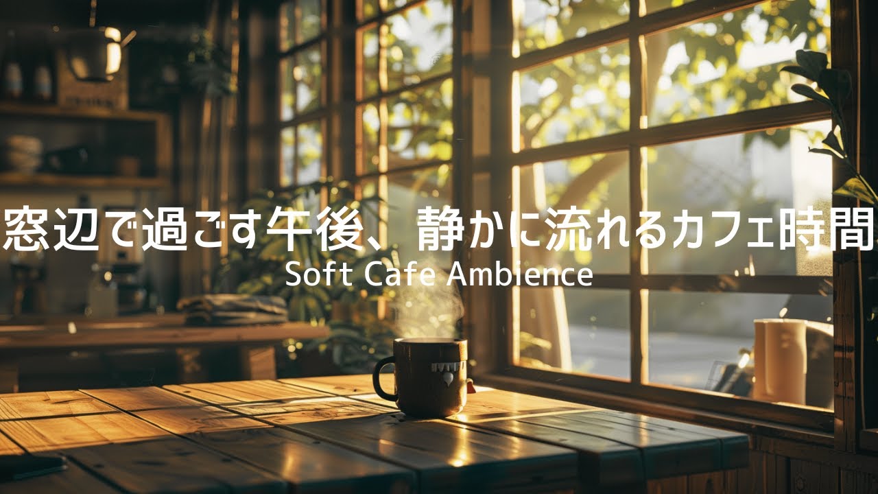 【カフェBGM】窓辺で過ごす午後、静かに流れるカフェ時間｜Soft Cafe Ambience