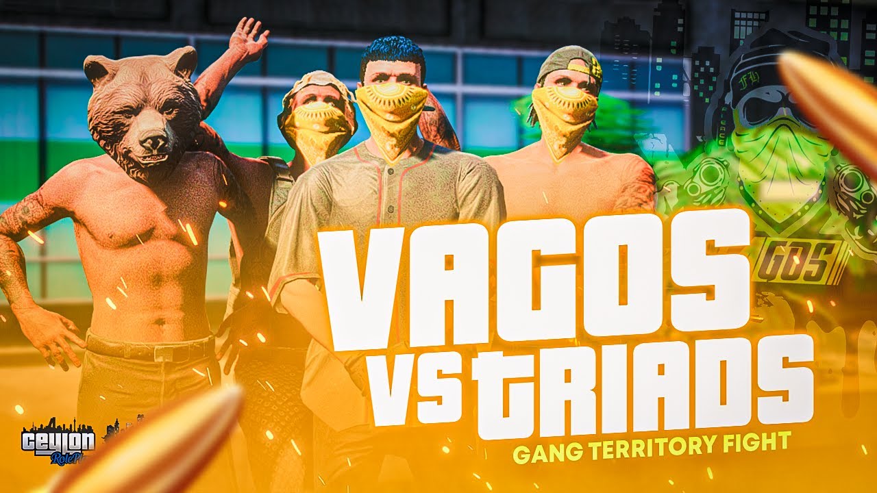 VAGOS Vs TRIADS 💛🤍 | Territory Fight | CeylonRP