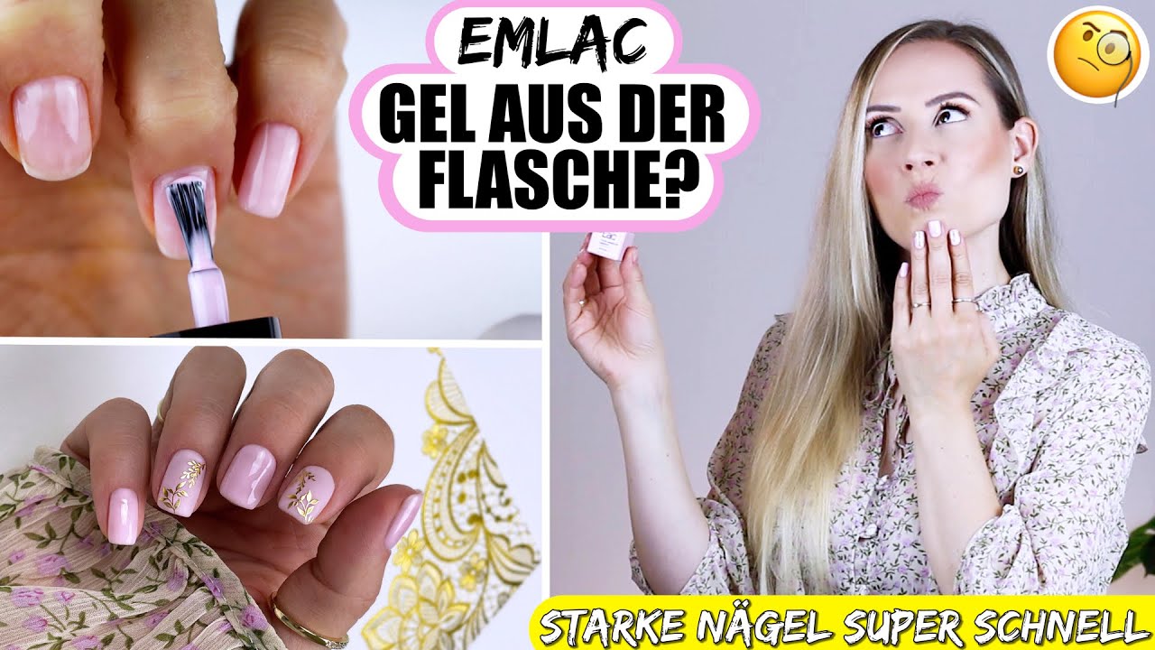 GEL AUS DER FLASCHE - Starke Nägel SCHNELL und EINFACH mit EmLac | Nails »Lalalunia«