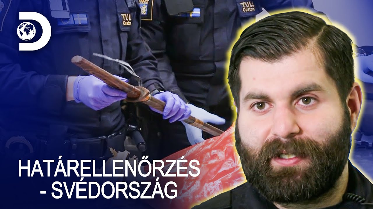 A rendőrség kardot talált a csomagban | Határellenőrzés-Svédország