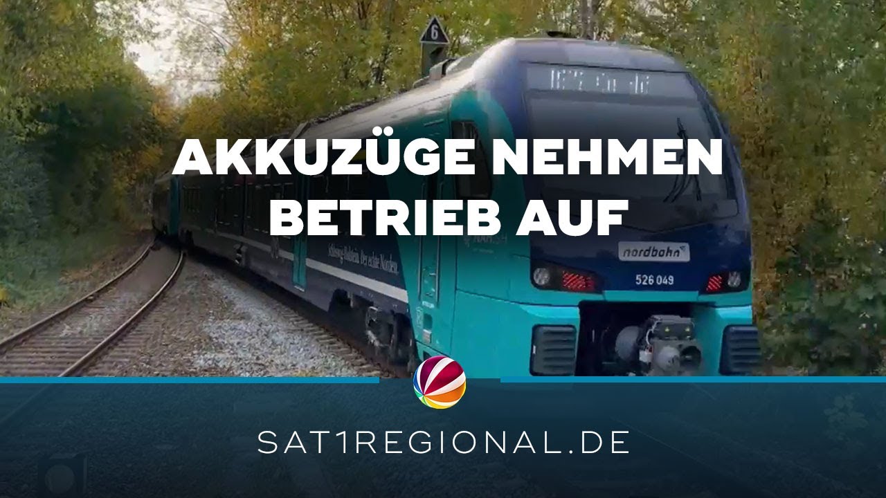 Akkuzüge ersetzen Dieselfahrzeuge zwischen Kiel und Eckernförde