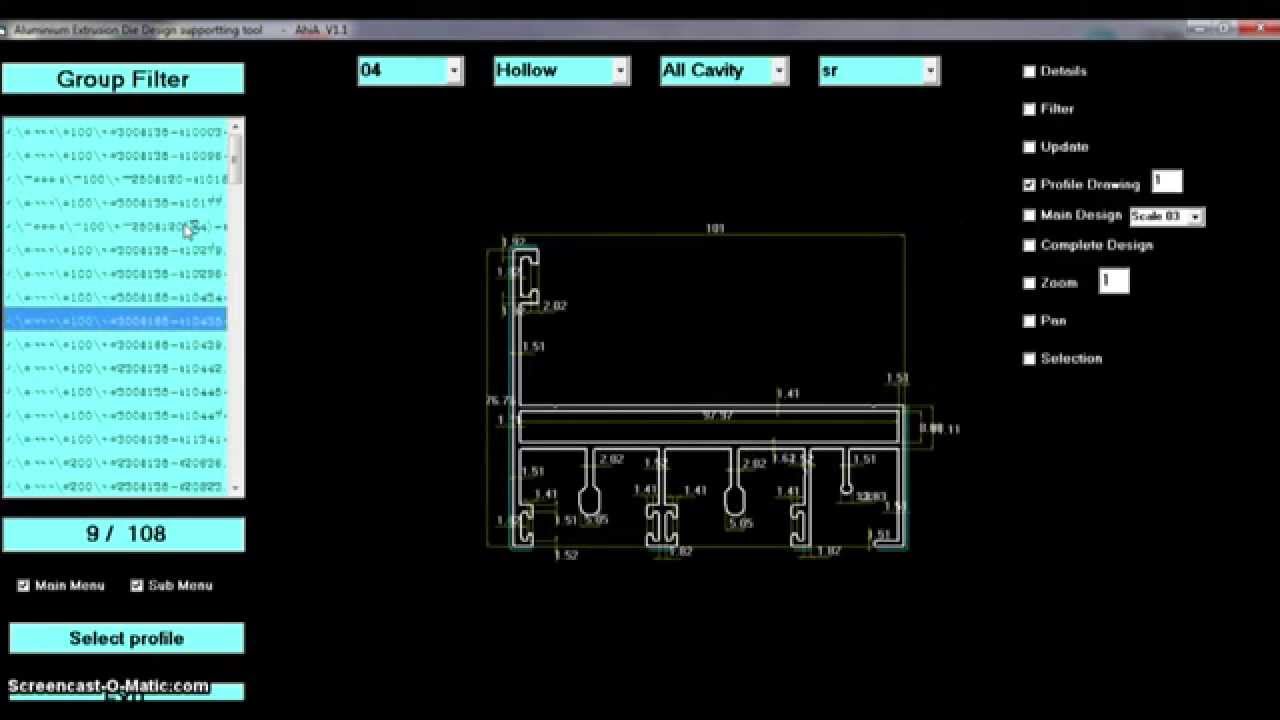 Aluminium Extrusion Die design selection