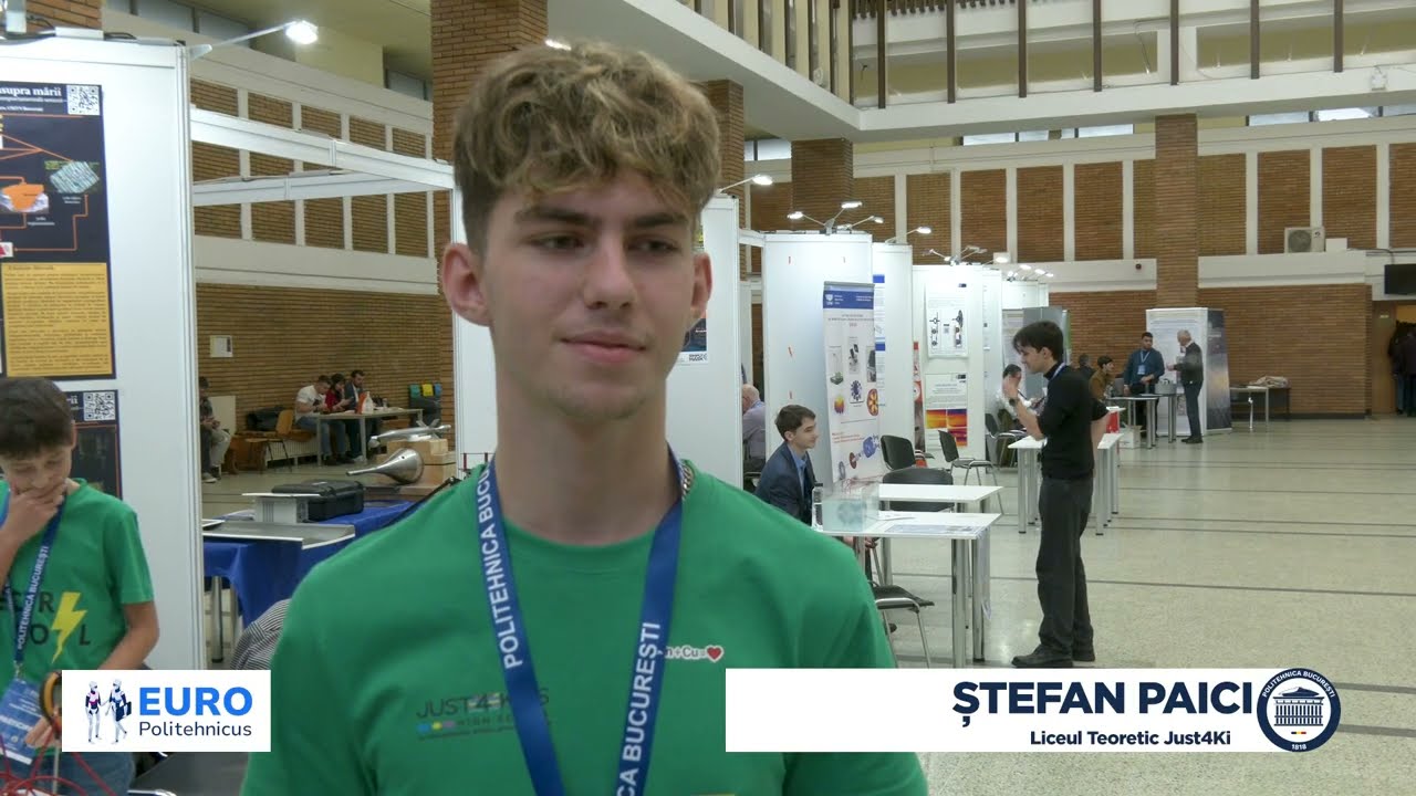 EURO Politehnicus 2025 | Interviu cu Șefan Paici, Liceul Teoretic Just4Kids