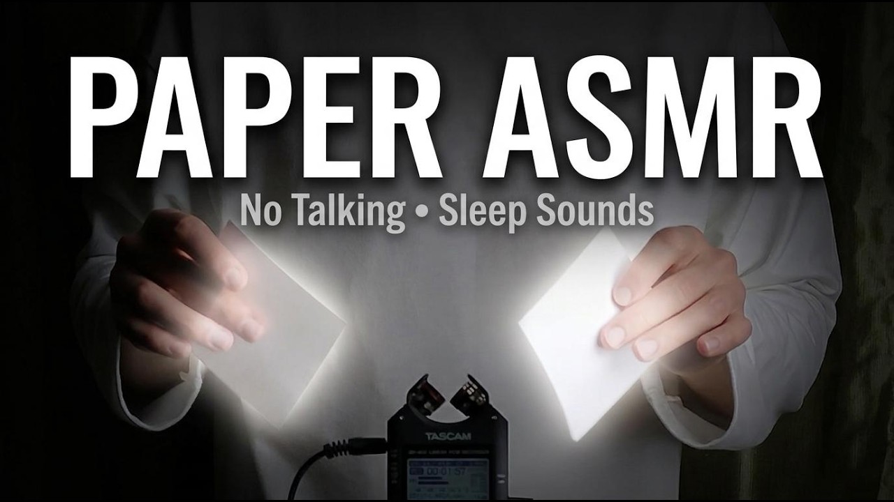 [ASMR] Relaxing Paper Triggers for Sleep | No Talking