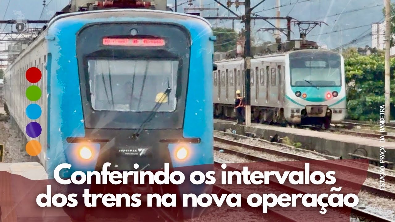 SuperVia | Conferindo os intervalos no 1º dia da nova grade horária