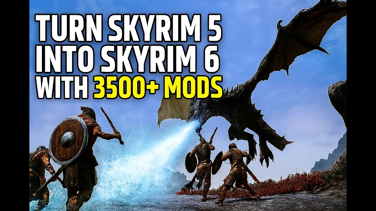 How to Turn SKYRIM 5 into SKYRIM 6 with Nolvus Awakening v.6 and 3500+ Mods #gaming #skyrim #mods