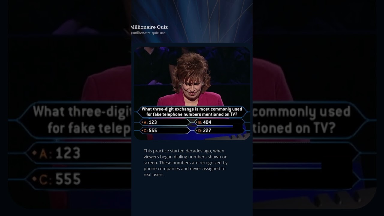 Ever Notice THIS in Movie Phone Numbers? 📞 #quiz #millionaire #gameshow #phone #movie #tv #555 #usa