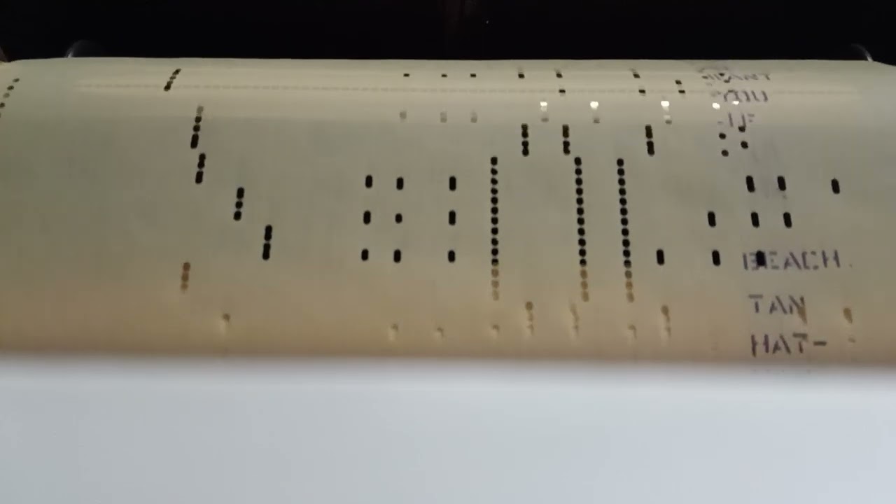Manhattan Beach March on Playrite Player Piano Roll 