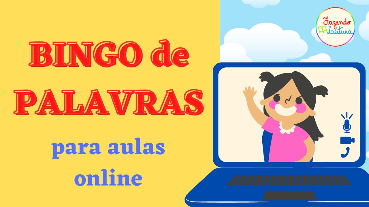 BINGO de PALAVRAS para aulas online - Fazendo Leitura -