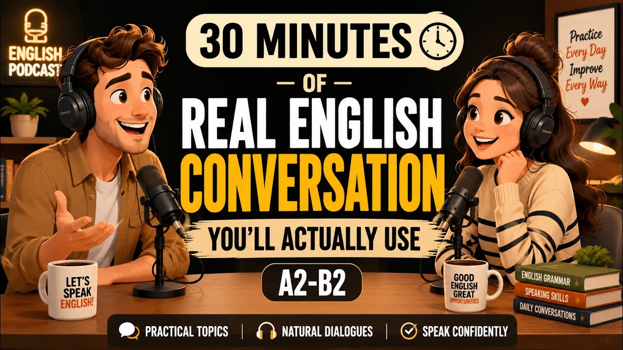 30 Minutes of Real English Conversation You'll Actually Use (A2-B2)