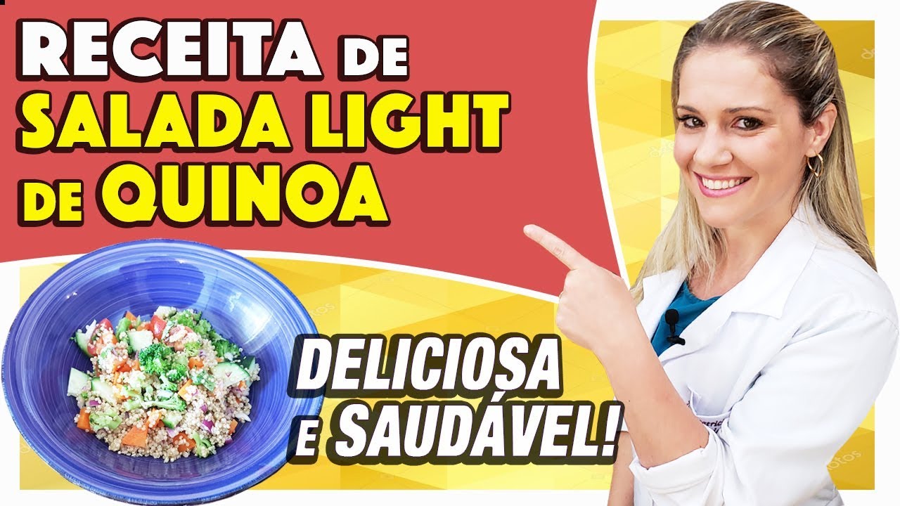 Salada de Quinoa com POUCAS CALORIAS - Muito Gostosa e Saudável