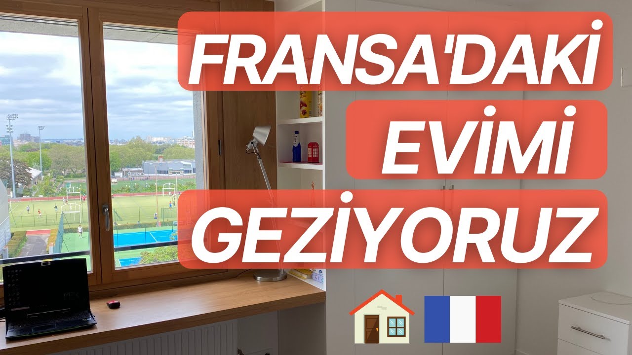 Fransa'daki evimi geziyoruz! | Oda turu VLOG