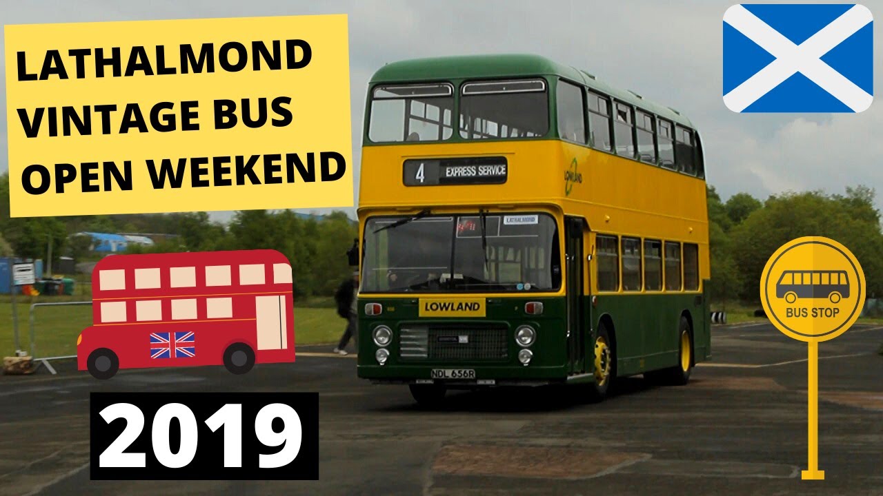 Lathalmond Scottish Bus Museum SVBM Vintage Bus Event Dunfermline #busvideos 🚍
