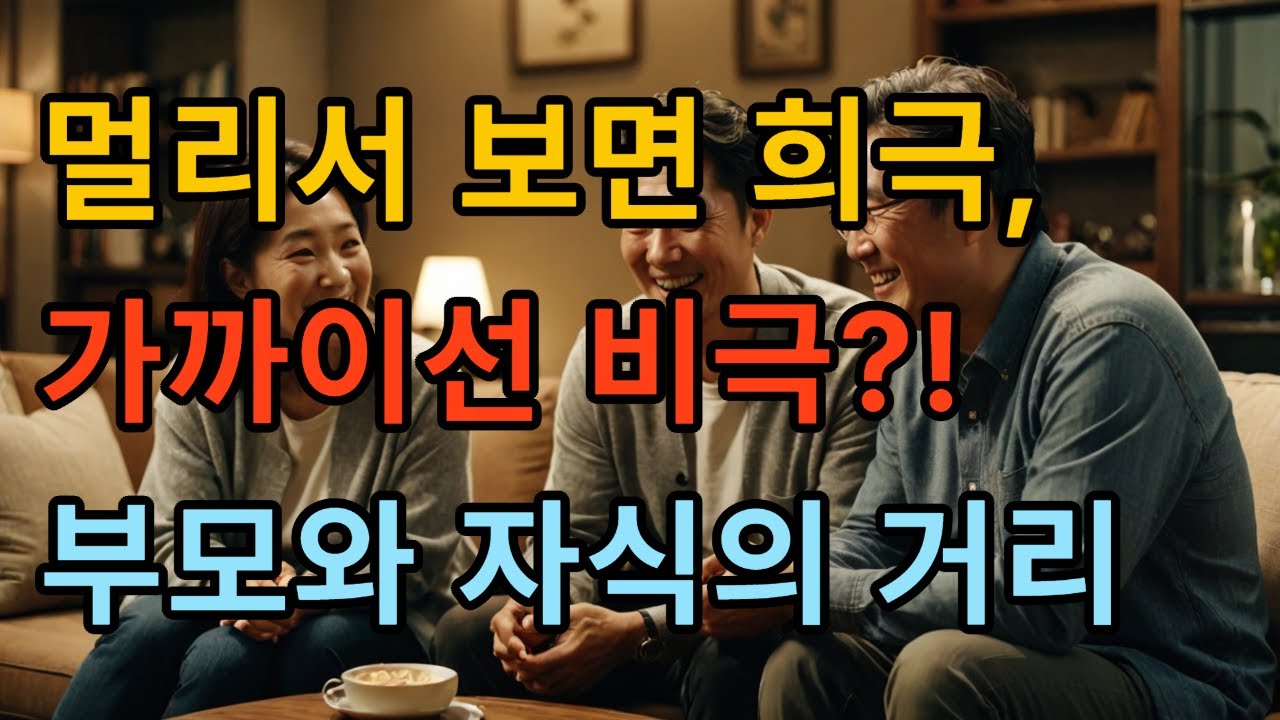 요즘 6070세대의 부모,자식간 거리두기 기준