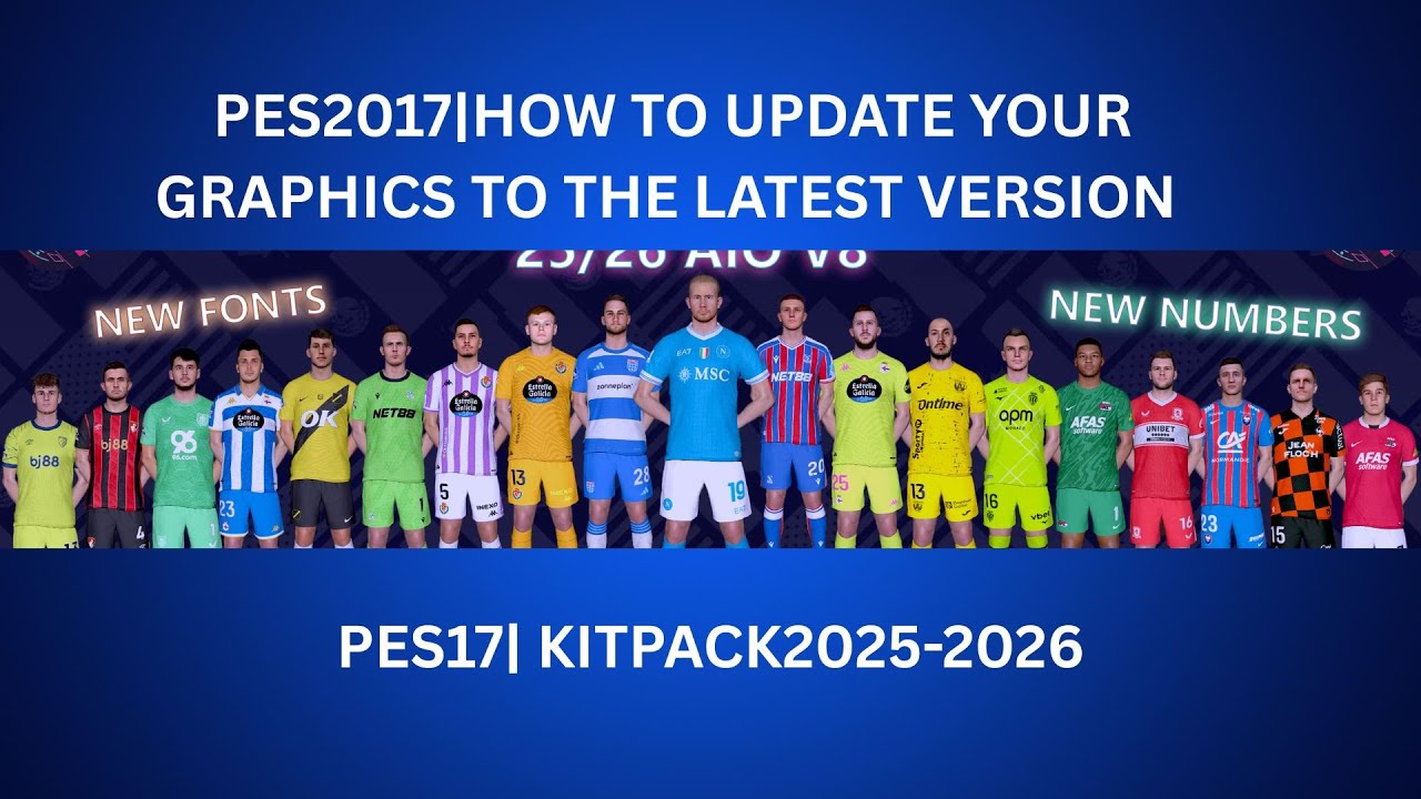 HOW TO UPDATE PES 2017 TO LATEST VERSION FC26 & BOOTPACK