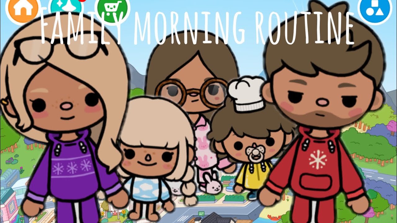Family morning routine #tocaboca #edits #movie #family ly