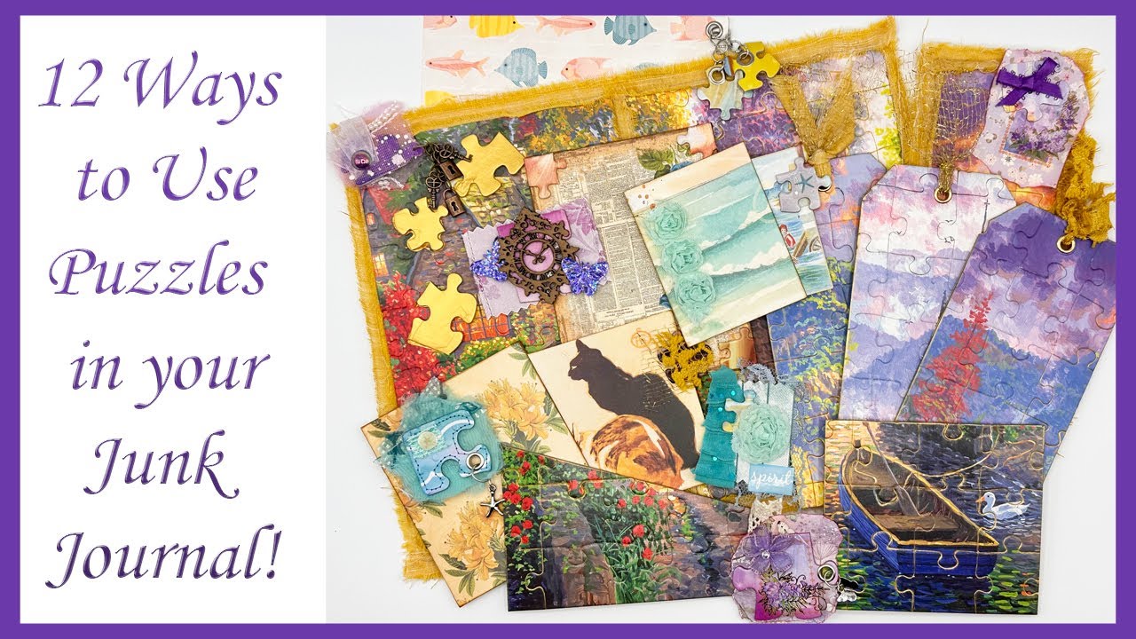 12 Ways to Use Puzzles in a Junk Journal!