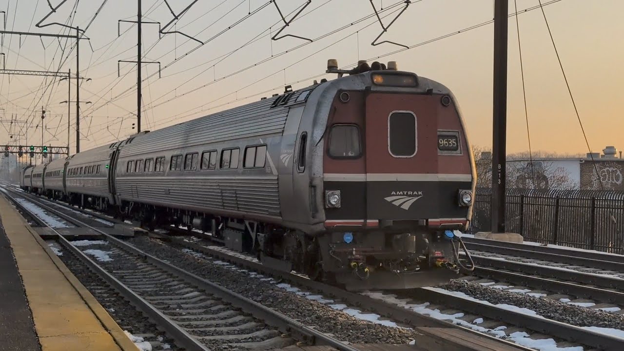 Railfanning Amtrak & NJ Transit at Jersey Avenue 2-15-26: 9646, 9635, 642, horn shows, and more!