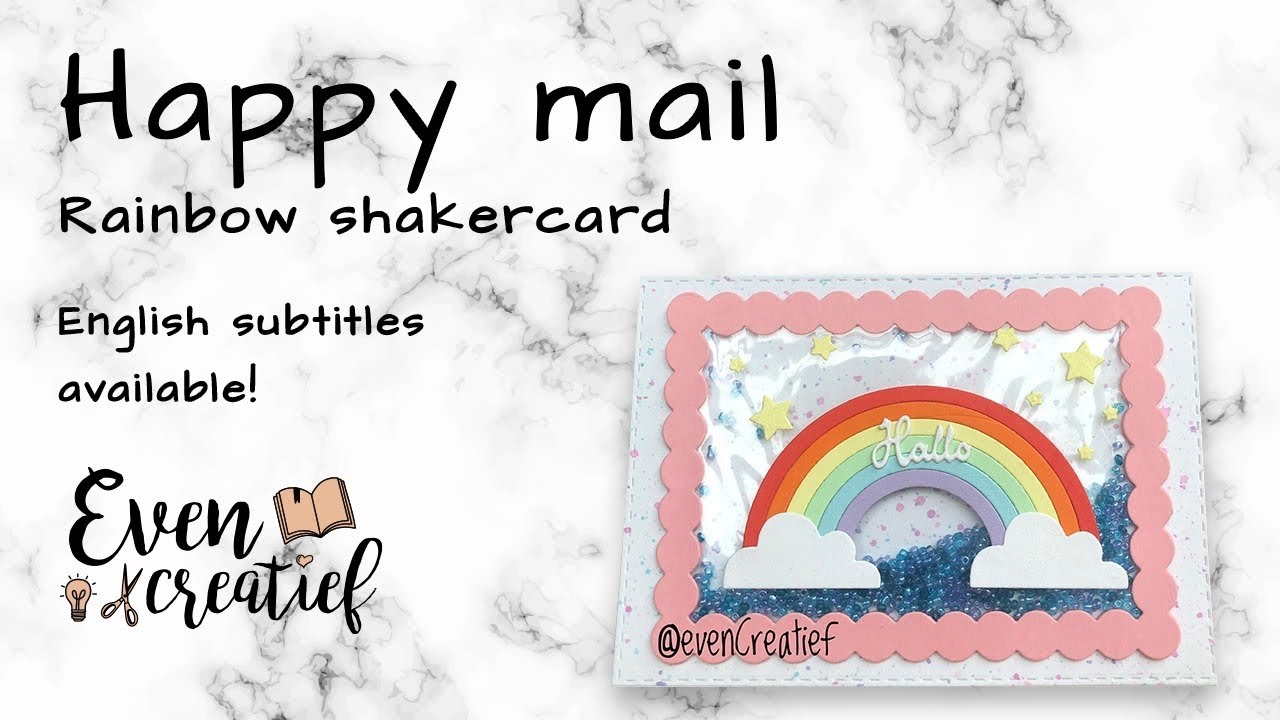 HAPPY MAIL ~ schudkaart maken