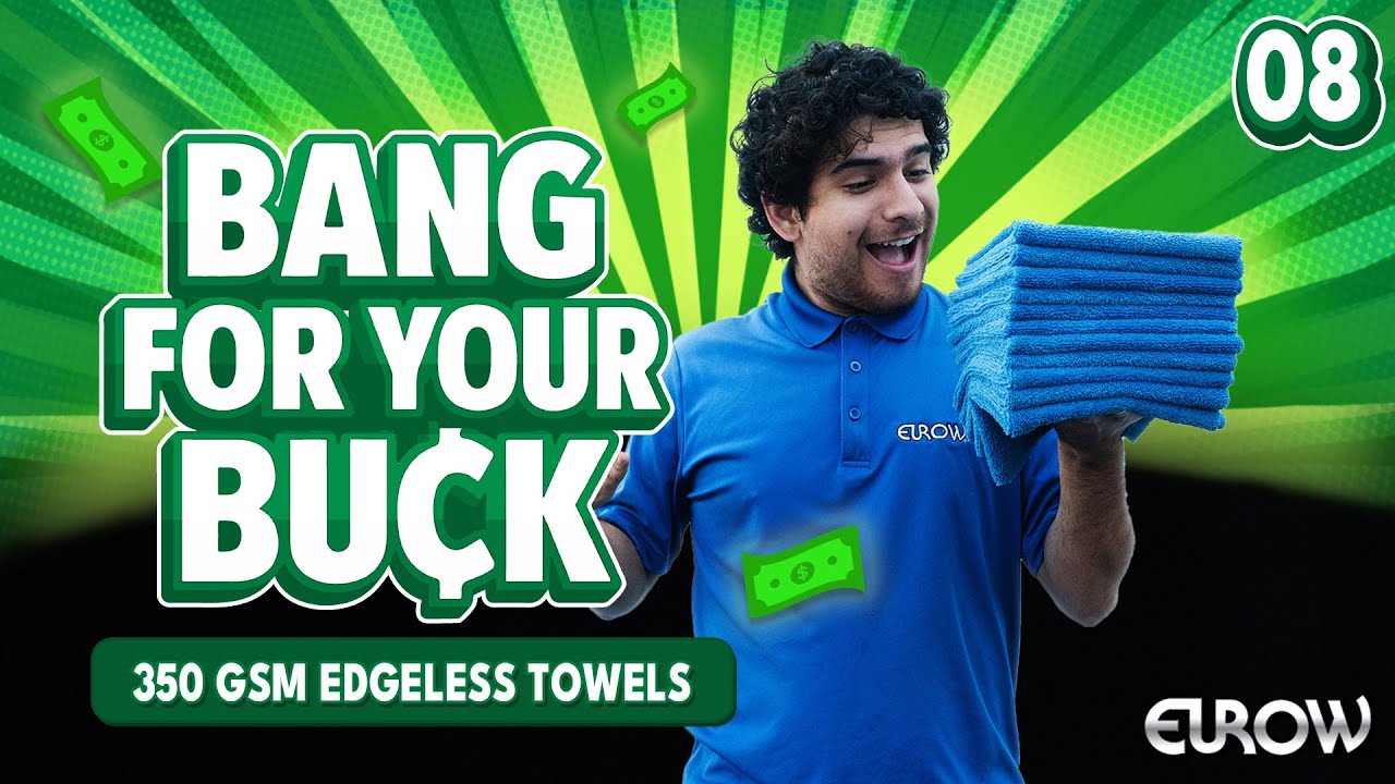 Best edgeless towels for auto detailing| 🧡💛💙 Ultra-sonic cut car care towels| Bang for your buck| 🤑🤩