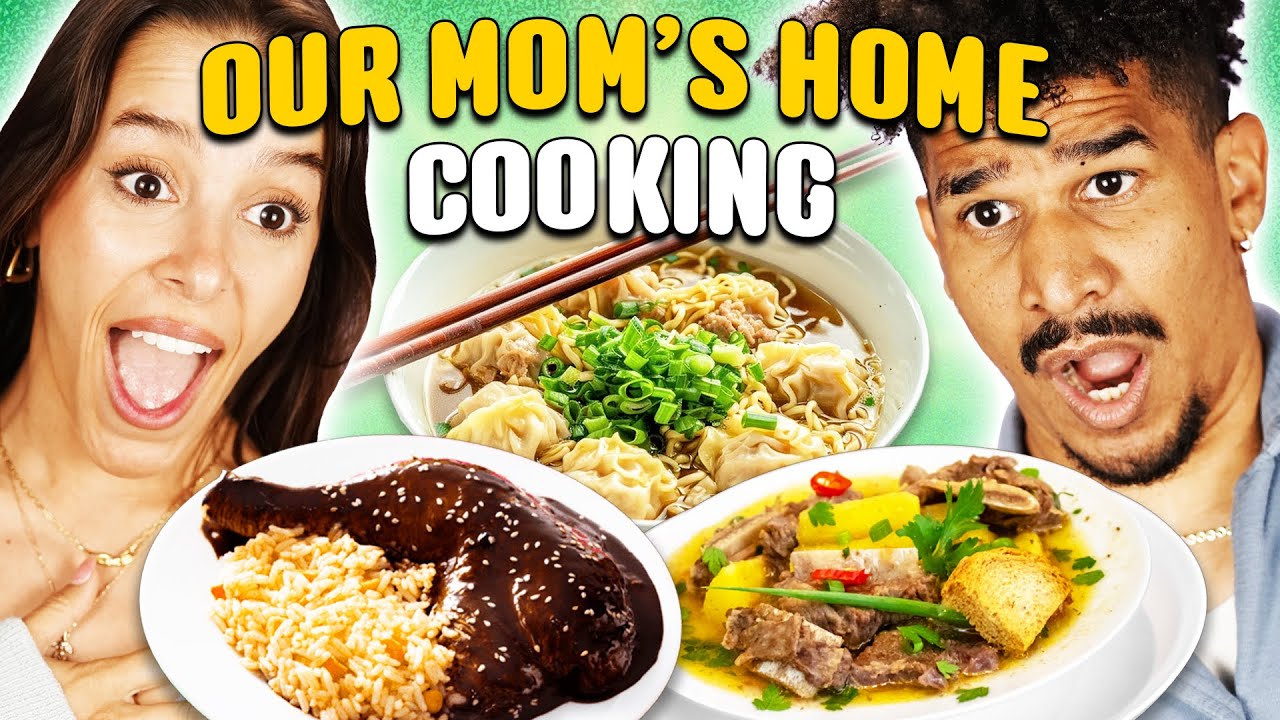 Trying & Rating Our Mom's Favorite Recipes! | ReactCAST