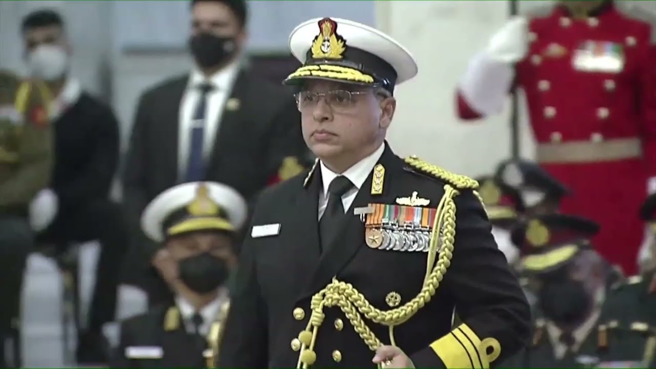 President presents Ati Vishisht Seva Medal to Rear Admiral(now Vice Admiral) Rajesh Pendharkar, VSM.