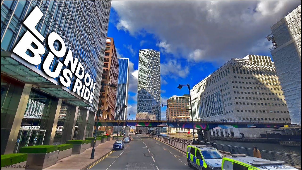 LONDON Bus Ride 🇬🇧 - Route 277 - Journey to South East London ↘️ Dalston to Canary Wharf 🏙