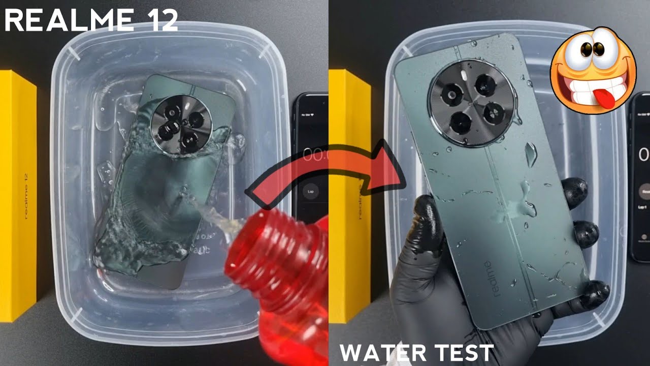 Realme 12 Water Test 💧💦| Realme 12 is Actually Waterproof Or Not? iP54?