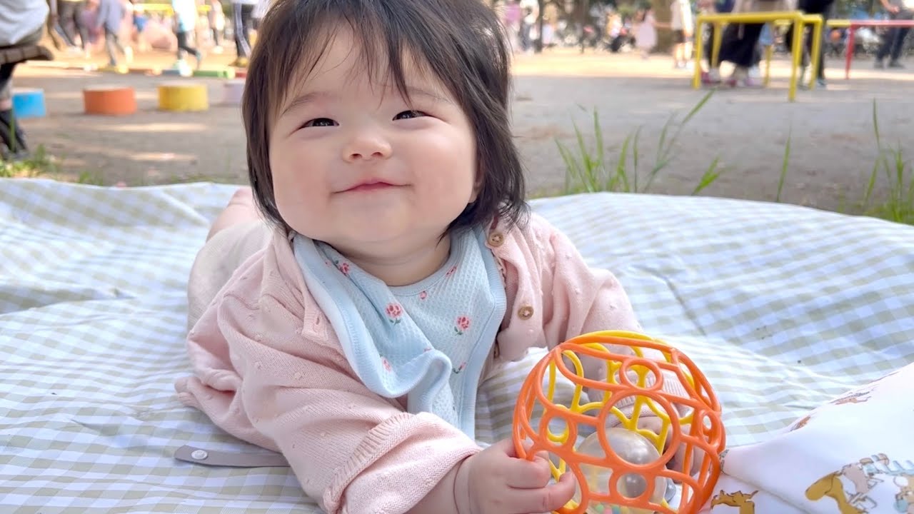 生後5ヶ月の赤ちゃん公園編（りおな）