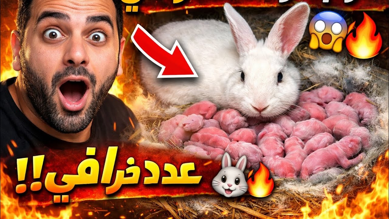 😱 أرنبة تلد عدد رهيب في دقائق | مش هتصدق اللي حصل!