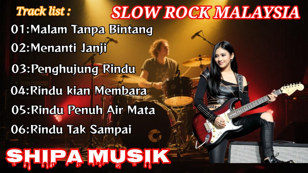 Kumpulan Slow Rock Malaysia  Album | Rindu & Janji Tak Sampai Paling Menyentuh Hati