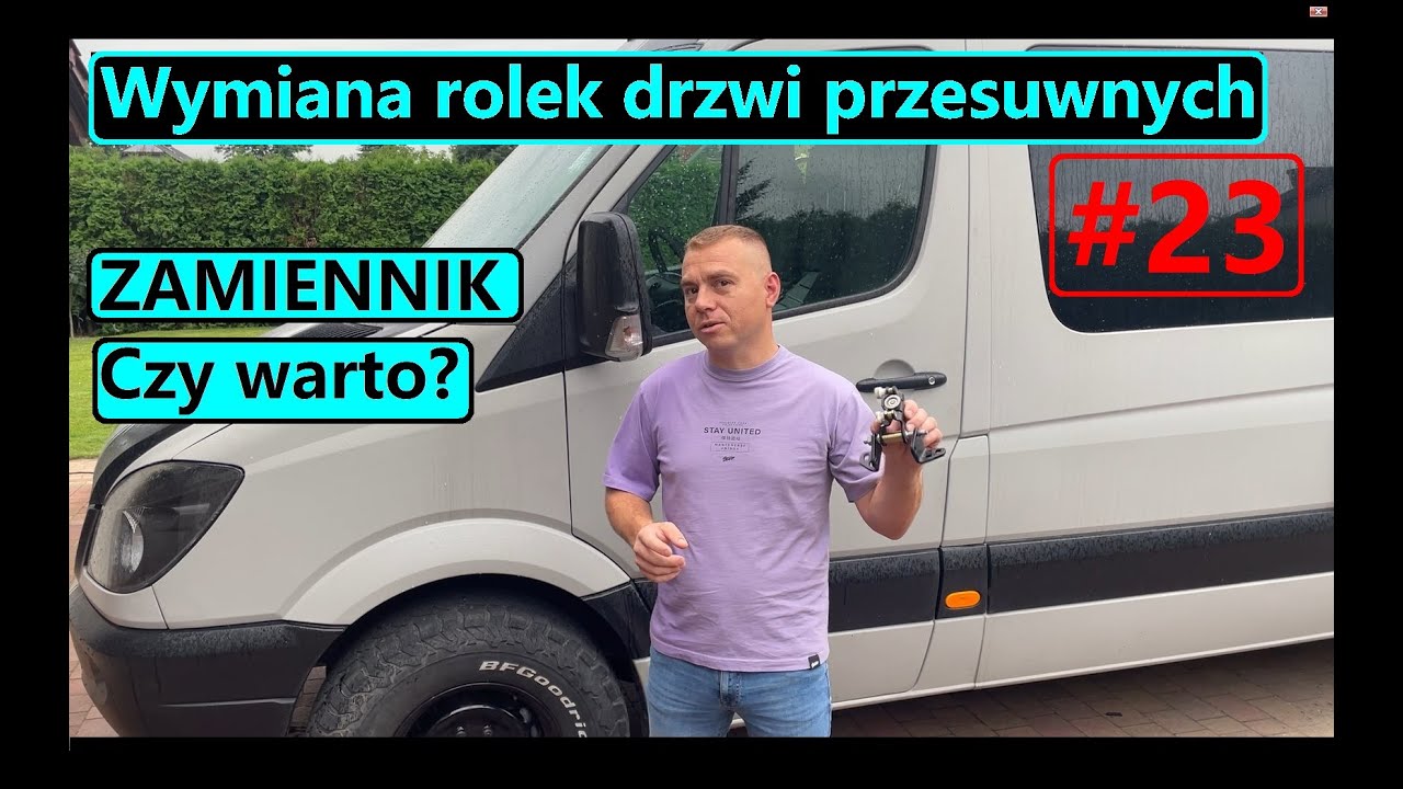 BUDOWA KAMPERA DiY 23. Wymiana rolek drzwi przesuwnych SPRINTER DUCATO MASTER. Zamiennik, czy warto?